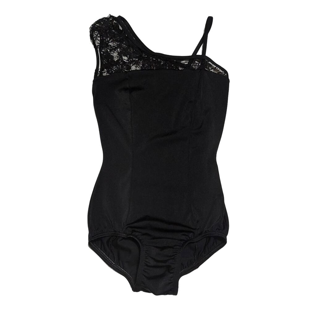 Body Wrappers Premiere Collection ladies' asymmetrical lace top leotard